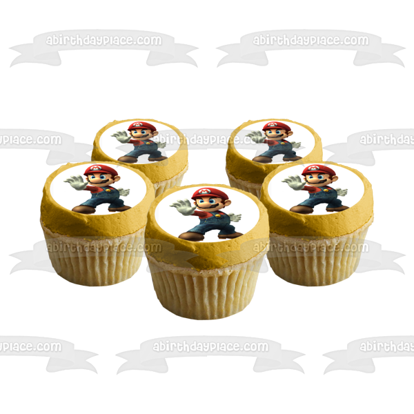 Super Mario Brothers Edible Cake Topper Image ABPID13640