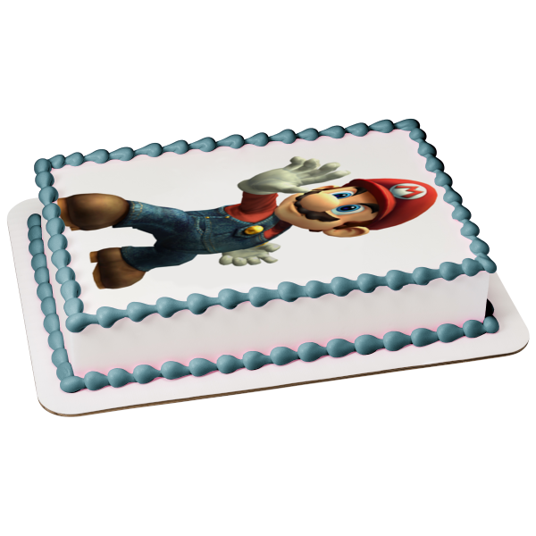 Super Mario Brothers Edible Cake Topper Image ABPID13640