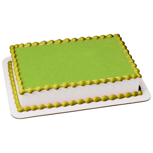 Green Little Circles Pattern Edible Cake Topper Image ABPID13430