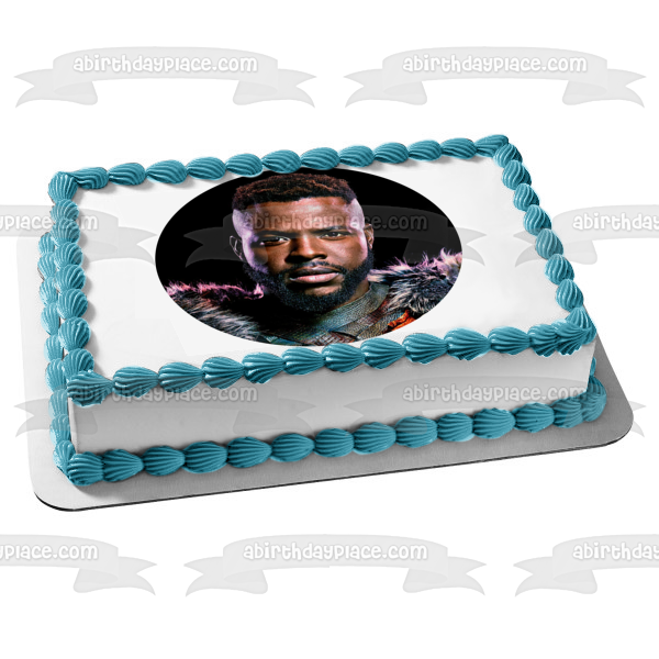 Black Panther Erik Killmonger Black Background Edible Cake Topper Image ABPID14985