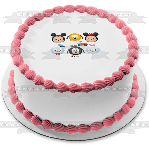 Disney Tsum Tsum Mickey Mouse Pato Donald Minnie Mouse Goofy Pato Donald Daisy Pato comestible decoración para tarta imagen ABPID15098 