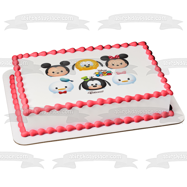 Disney Tsum Tsum Mickey Mouse Pato Donald Minnie Mouse Goofy Pato Donald Daisy Pato comestible decoración para tarta imagen ABPID15098 