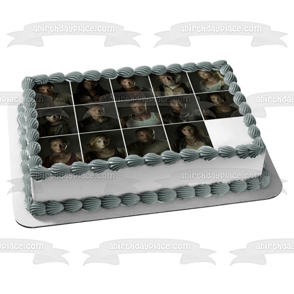 The Walking Dead Darryl Rick Michonne Glenn Rhee Andrea Edible Cake Topper Image ABPID15115