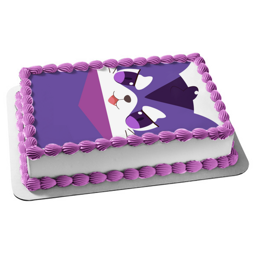 Decoración comestible para tarta con cara de Gatito de la Superliga de Monster, imagen ABPID15322 