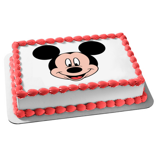 Adorno comestible para tarta con cara de Mickey Mouse de Disney, imagen ABPID15339 