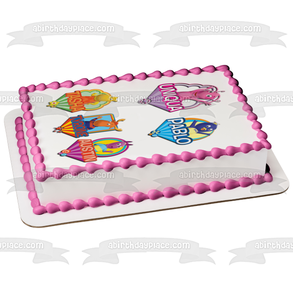 The Backyardigans Uniqua Pablo Tasha Tyrone Austin Edible Cake Topper Image ABPID15127