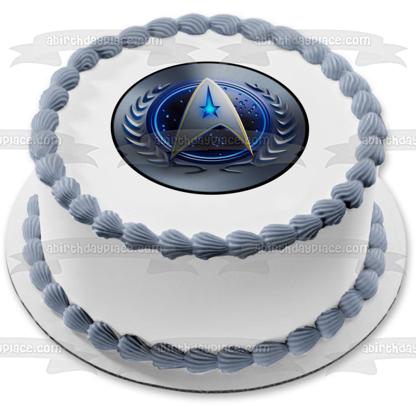 Imagen comestible para tarta con el logotipo de Comando de la Flota Estelar de Star Trek ABPID15356 