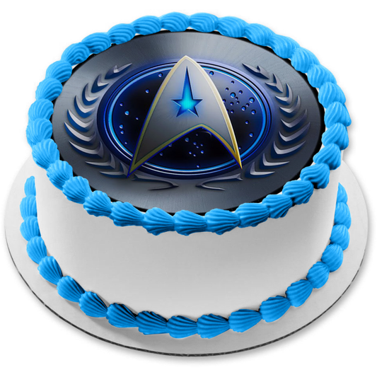 Imagen comestible para tarta con el logotipo de Comando de la Flota Estelar de Star Trek ABPID15356 