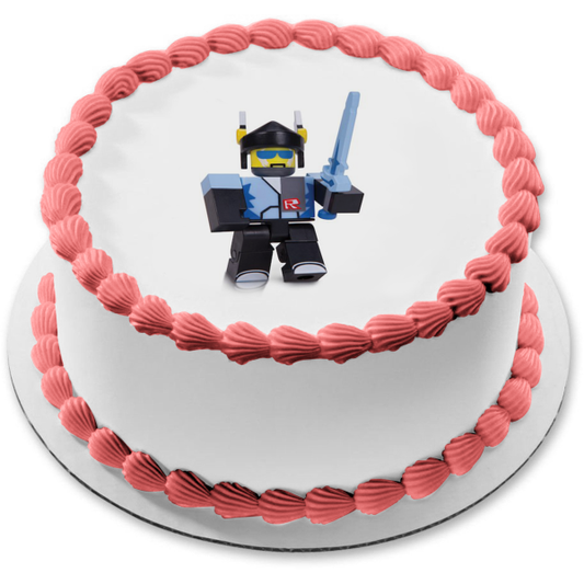 Imagen comestible para decoración de tarta con piel de soldado de Legends of Roblox ABPID15155 