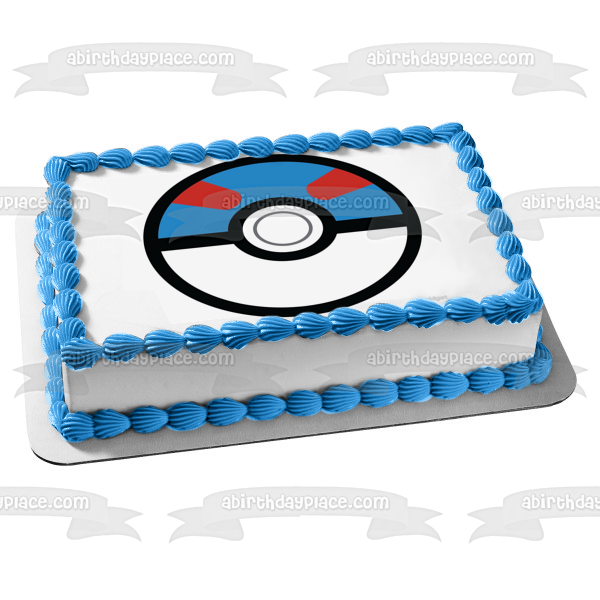 Pokemon Poke Ball Gran Bola Imagen comestible para decoración de tarta ABPID15160 