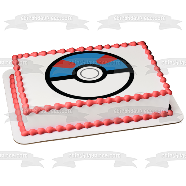 Pokemon Poke Ball Gran Bola Imagen comestible para decoración de tarta ABPID15160 