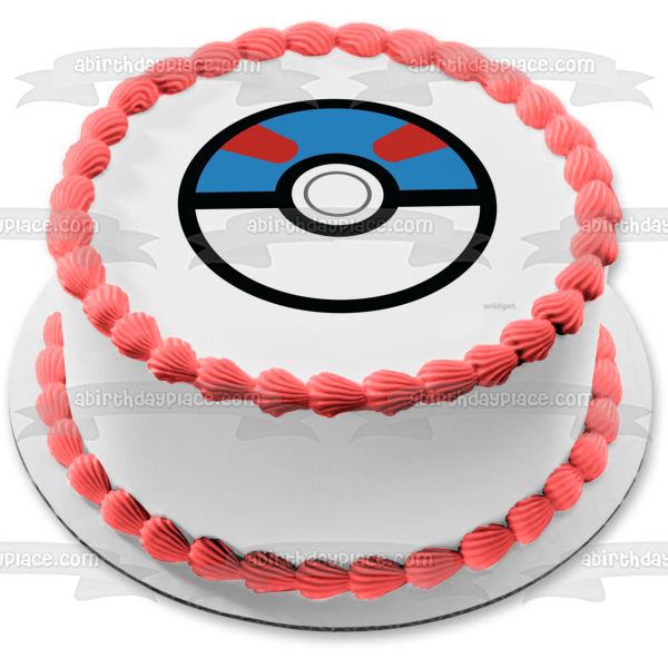 Pokemon Poke Ball Gran Bola Imagen comestible para decoración de tarta ABPID15160 