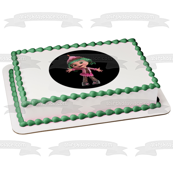 Decoración comestible para tarta con diseño de Candlehead Wreck It Ralph, imagen ABPID15190 