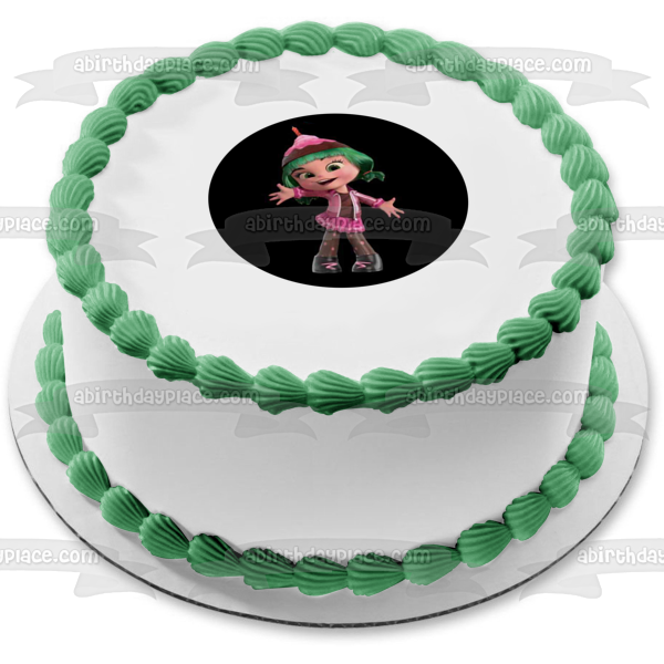 Decoración comestible para tarta con diseño de Candlehead Wreck It Ralph, imagen ABPID15190 