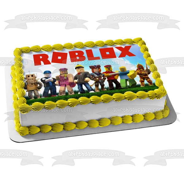 Roblox Personajes Variados Libros Infantiles Adorno Comestible Para Tarta Imagen ABPID15420 