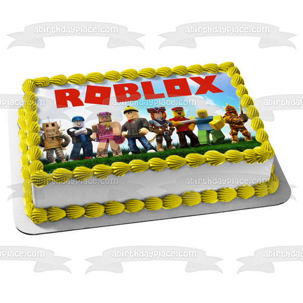 Edible Roblox Game Cake Topper Cake Picture Photo Cake Zuckerbild Boys