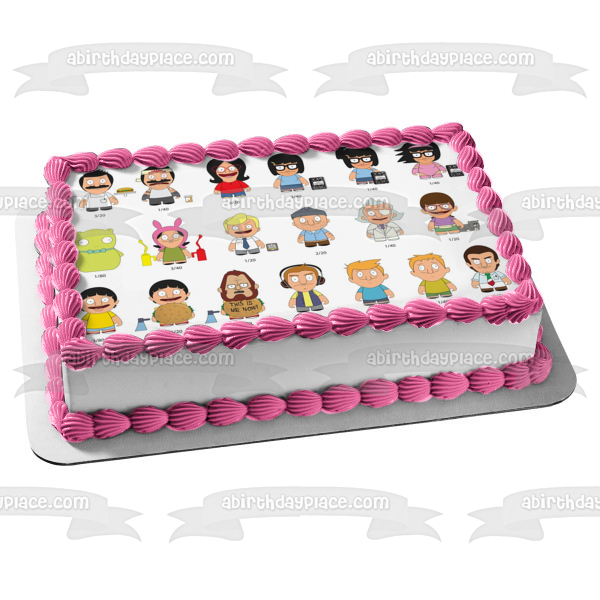 Bob's Burgers Bob Belcher Tina Belcher Louise Belcher Linda Belcher Edible Cake Topper Image ABPID15442