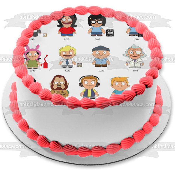 Bob's Burgers Bob Belcher Tina Belcher Louise Belcher Linda Belcher Edible Cake Topper Image ABPID15442