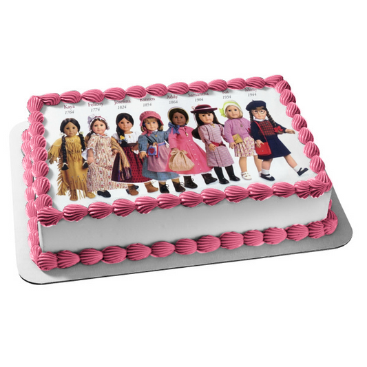 American Girl Kaya Felecity Josenna Kristen Addy Samantha Kit Molly Edible Cake Topper Image ABPID15447