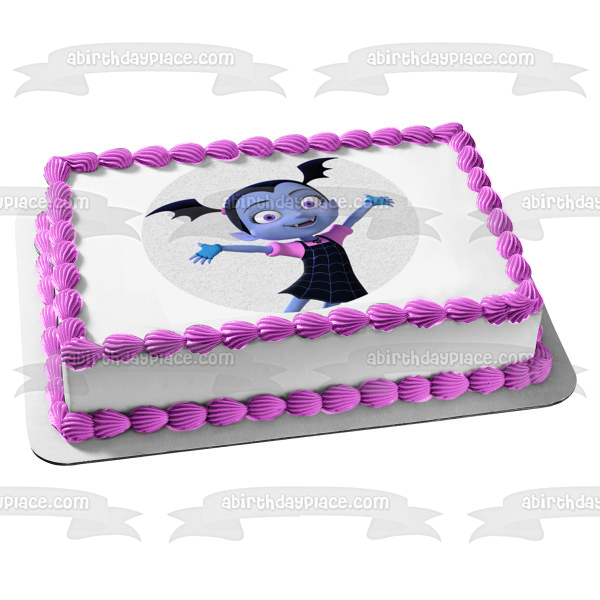 Vampirina Disney White Background Edible Cake Topper Image ABPID15227