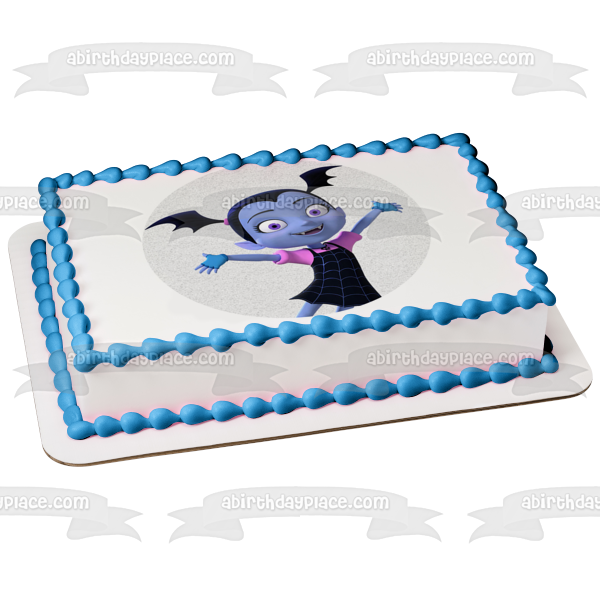 Vampirina Disney White Background Edible Cake Topper Image ABPID15227