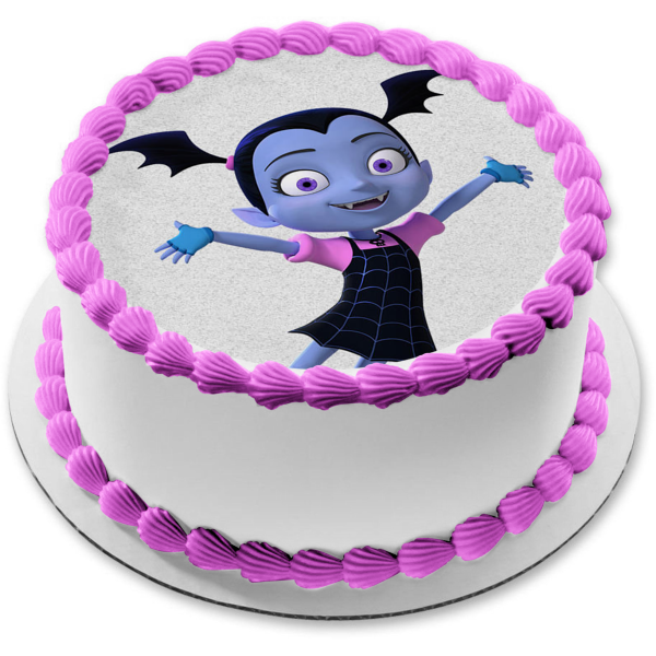 Vampirina Disney White Background Edible Cake Topper Image ABPID15227