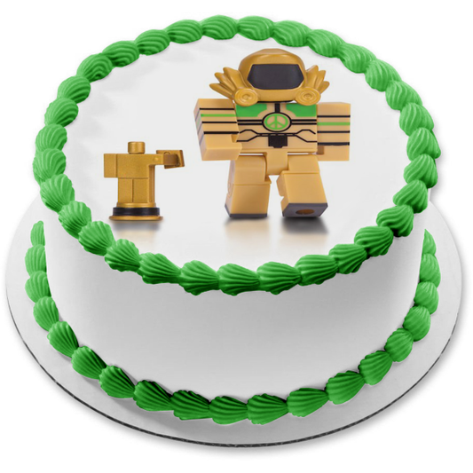 Imagen comestible para decoración de tarta de Roblox Ian Gunsmanak ABPID15208 