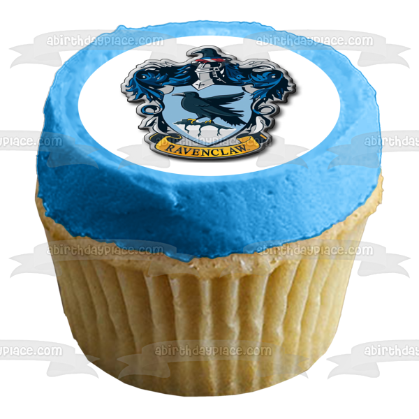 Adorno comestible para tarta con escudo de Ravenclaw de Hogwarts de Harry Potter, imagen ABPID15500 