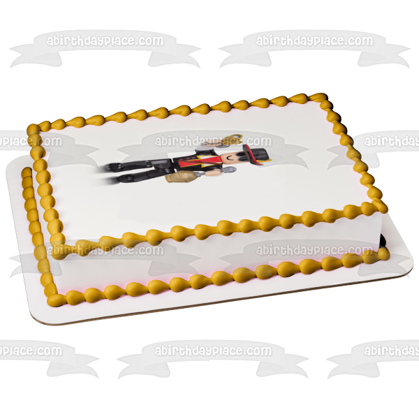 Roblox Oyuncakları Shooting Gold Gun Edible Cake Topper Image ABPID15515