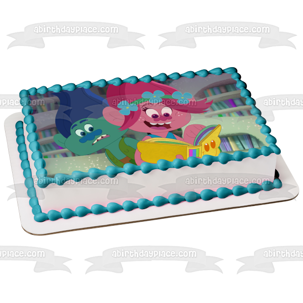 Imagen comestible para tarta con diseño de Trolls Beat Goes on Branch Poppy ABPID15526 