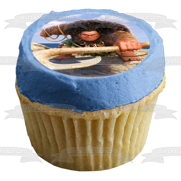 Disney Moana Maui Fish Hook Edible Cake Topper Image ABPID15258