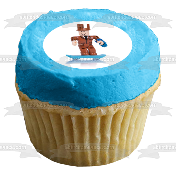 Imagen de decoración comestible para tarta con corona de dominó de Legends of Roblox ABPID15268 