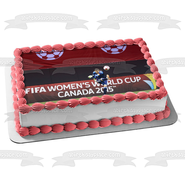 Imagen comestible para tarta de Nadine Angerer de la final de la Copa Mundial Femenina de la FIFA 2015 ABPID21714 