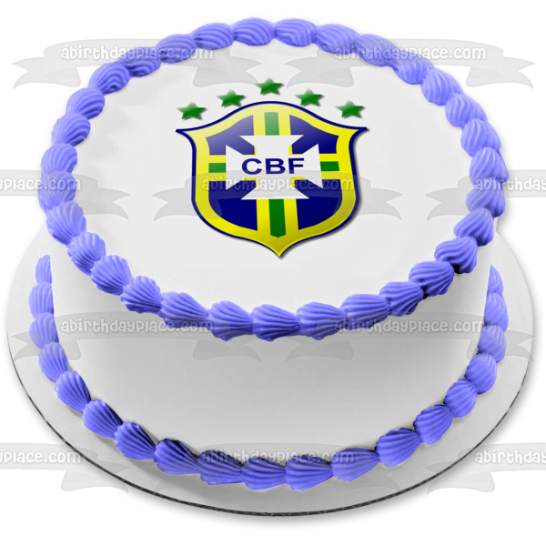 Imagen comestible para decoración de tarta con el logotipo del equipo de fútbol de la Dream League de Brasil ABPID20630 