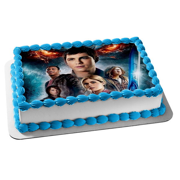 Percy Jackson: Mar de los Monstruos Tyson Annabeth Chase Thalia Grace Grover Underwood Adorno comestible para tarta Imagen ABPID21742 