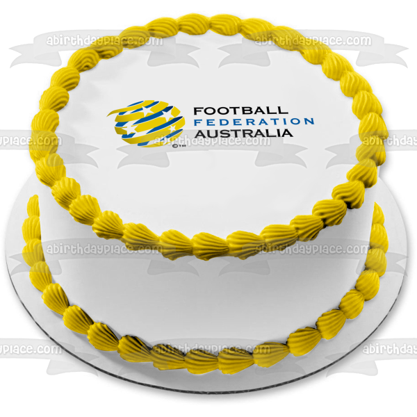 Football Federation Australia Logo Edible Cake Topper Image ABPID20642