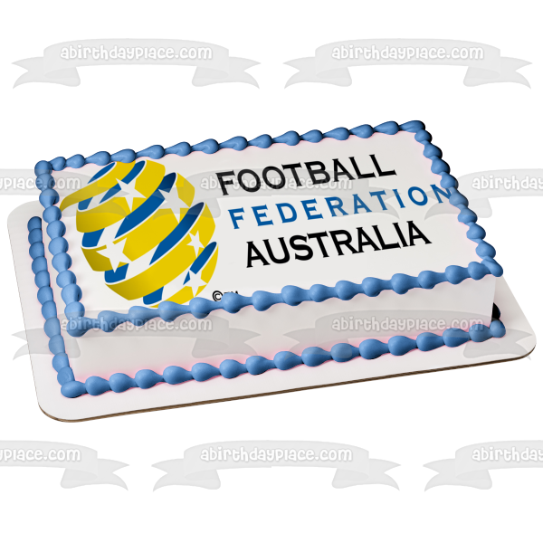 Football Federation Australia Logo Edible Cake Topper Image ABPID20642