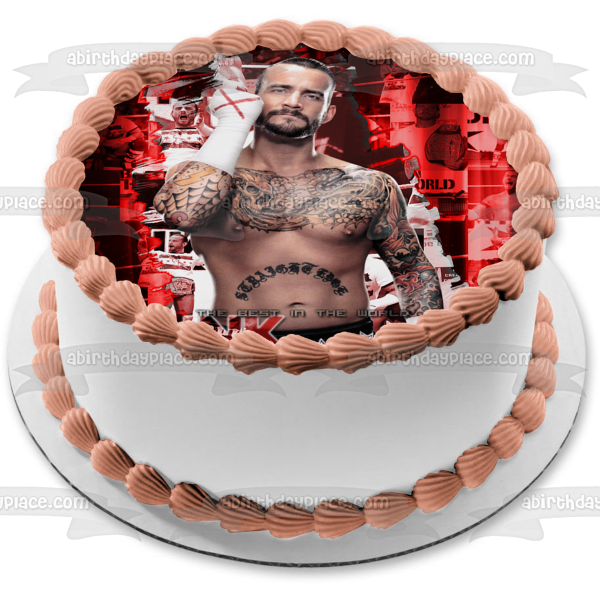 Imagen comestible para tarta de WWE World Wrestling Entertainment CM Punk ABPID20686 