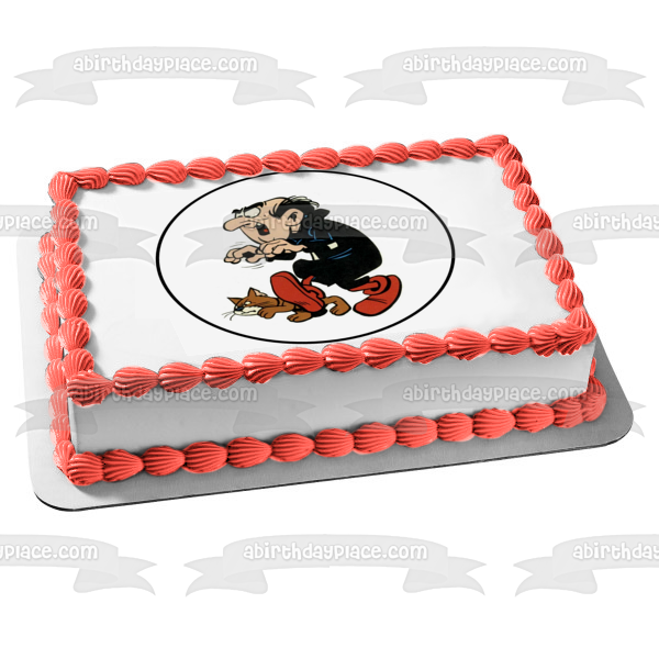 The Smurfs Gargamel Azrael Edible Cake Topper Image ABPID22026