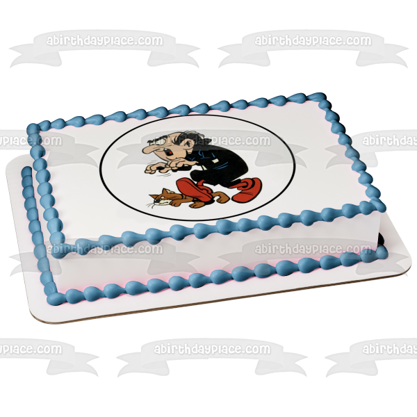 The Smurfs Gargamel Azrael Edible Cake Topper Image ABPID22026