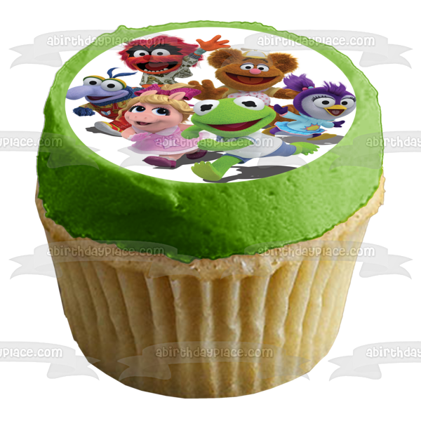 Muppet Babies Kermit Miss Piggy Gonzo Animal Fozzie Bear Verano Decoración comestible para tarta Imagen ABPID22031 