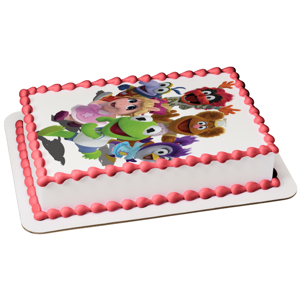 Muppet Babies Kermit Miss Piggy Gonzo Animal Fozzie Bear Summer Edible Cake Topper Image ABPID22031