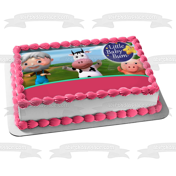 Little Baby Bum Lbb Pig Twinkle Lbb Cow Edible Cake Topper Image ABPID21818