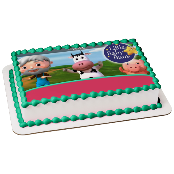 Little Baby Bum Lbb Pig Twinkle Lbb Cow Edible Cake Topper Image ABPID21818