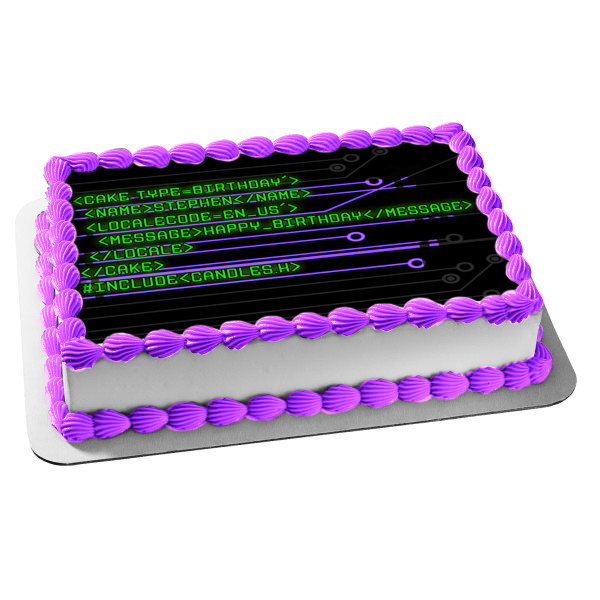 Programmer Birthday Cake *everything is eatable* | Cool birthday cakes,  Graduation cakes, Birthday cake kids