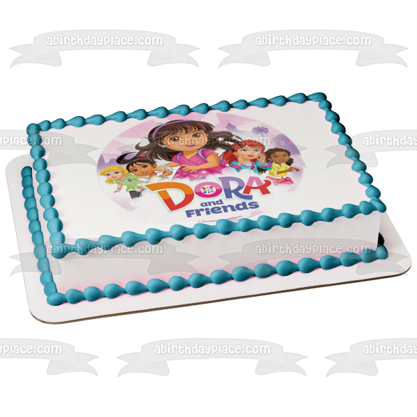 Dora y sus amigos Ira Sirina Mala Naiya Kate Alana Imagen comestible para decoración de tarta ABPID22046 