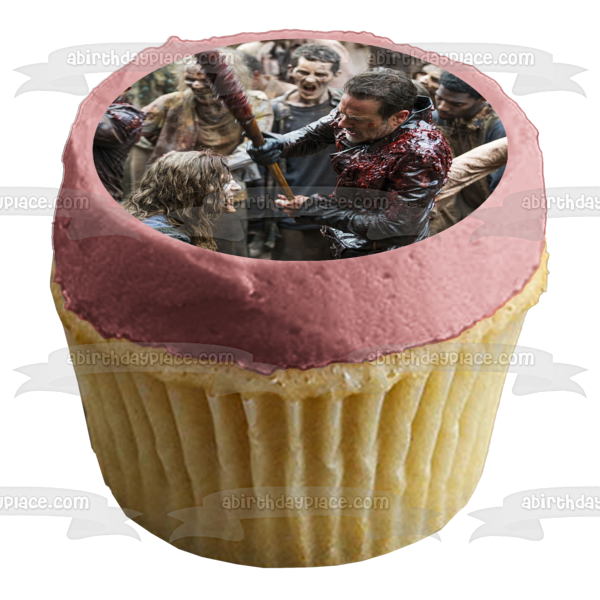 Imagen comestible para decoración de tarta de Negan Zombies de The Walking Dead ABPID22054 