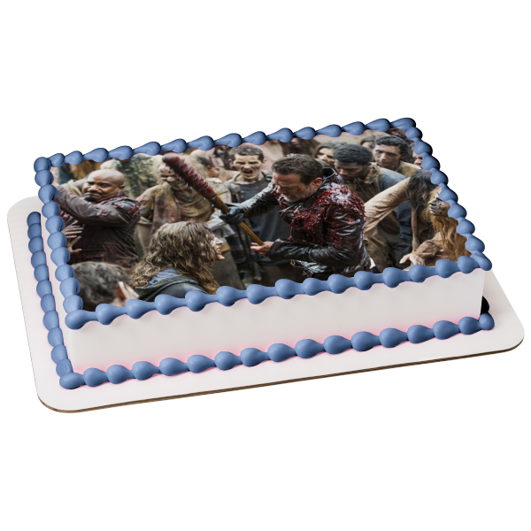 Imagen comestible para decoración de tarta de Negan Zombies de The Walking Dead ABPID22054 