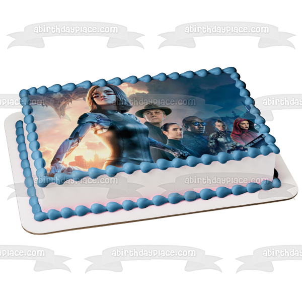 Alita Battle Angel Dr. Dyson Ido Hugo Dr. Shiren Edible Cake Topper Image ABPID22056