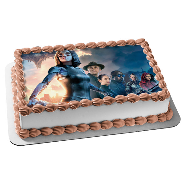 Alita Battle Angel Dr. Dyson Ido Hugo Dr. Shiren Edible Cake Topper Image ABPID22056